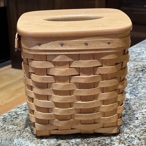 Longaberger tissue basket.